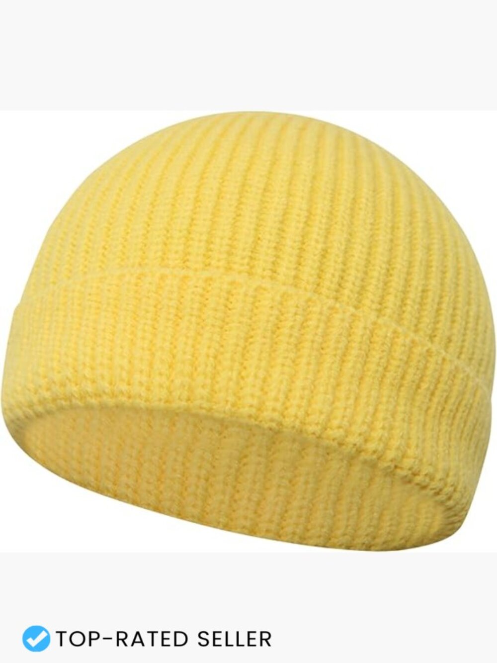 Trawler Short Fisherman Beanie Roll-up Edge Knit Cuff Winter Hats Unisex